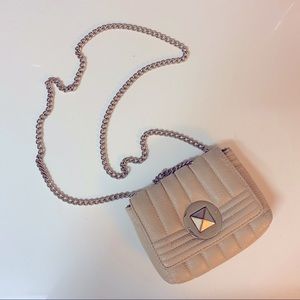 Kate Spade Tan Quilted Crossbody Mini Bag